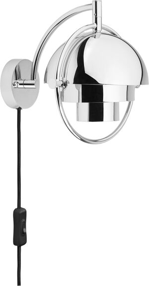 Multi-Lite Wall Lamp, EU (Base: Chrome, Shade: Chrome)