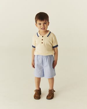 KNITTED PATTERN POLO