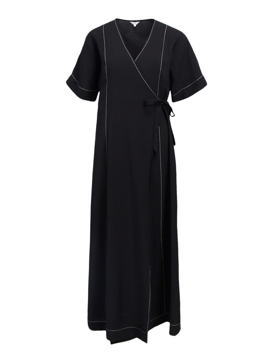 Objjacira S/S Re Long Wrap Dress Noos