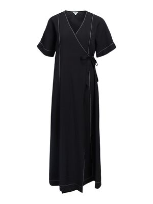 OBJJACIRA S/S RE LONG WRAP DRESS NO