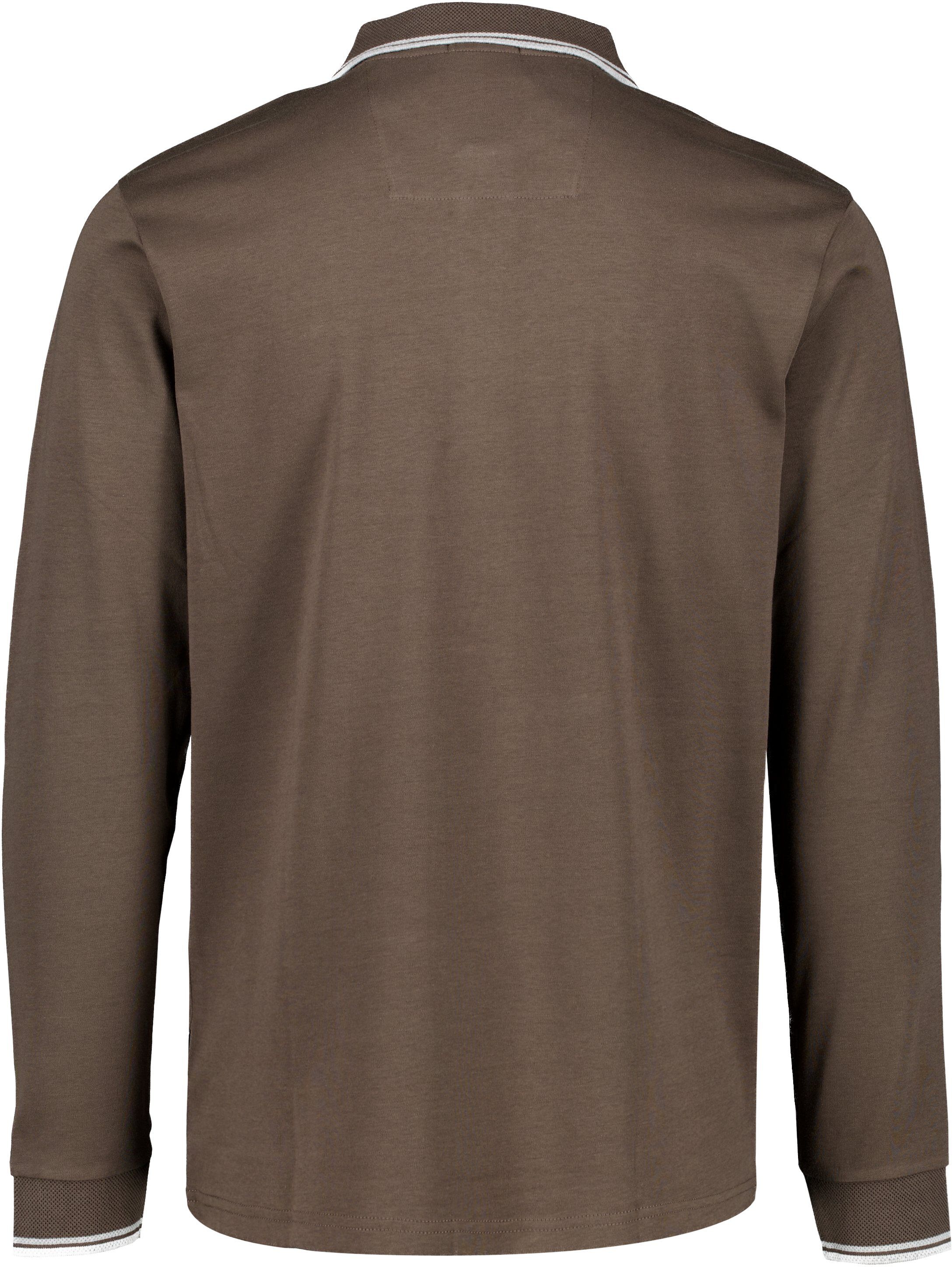 Cashmere touch polo L/S