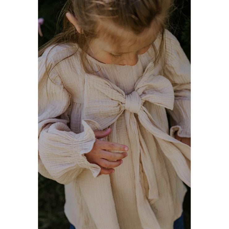 PACO BOW LS BLOUSE