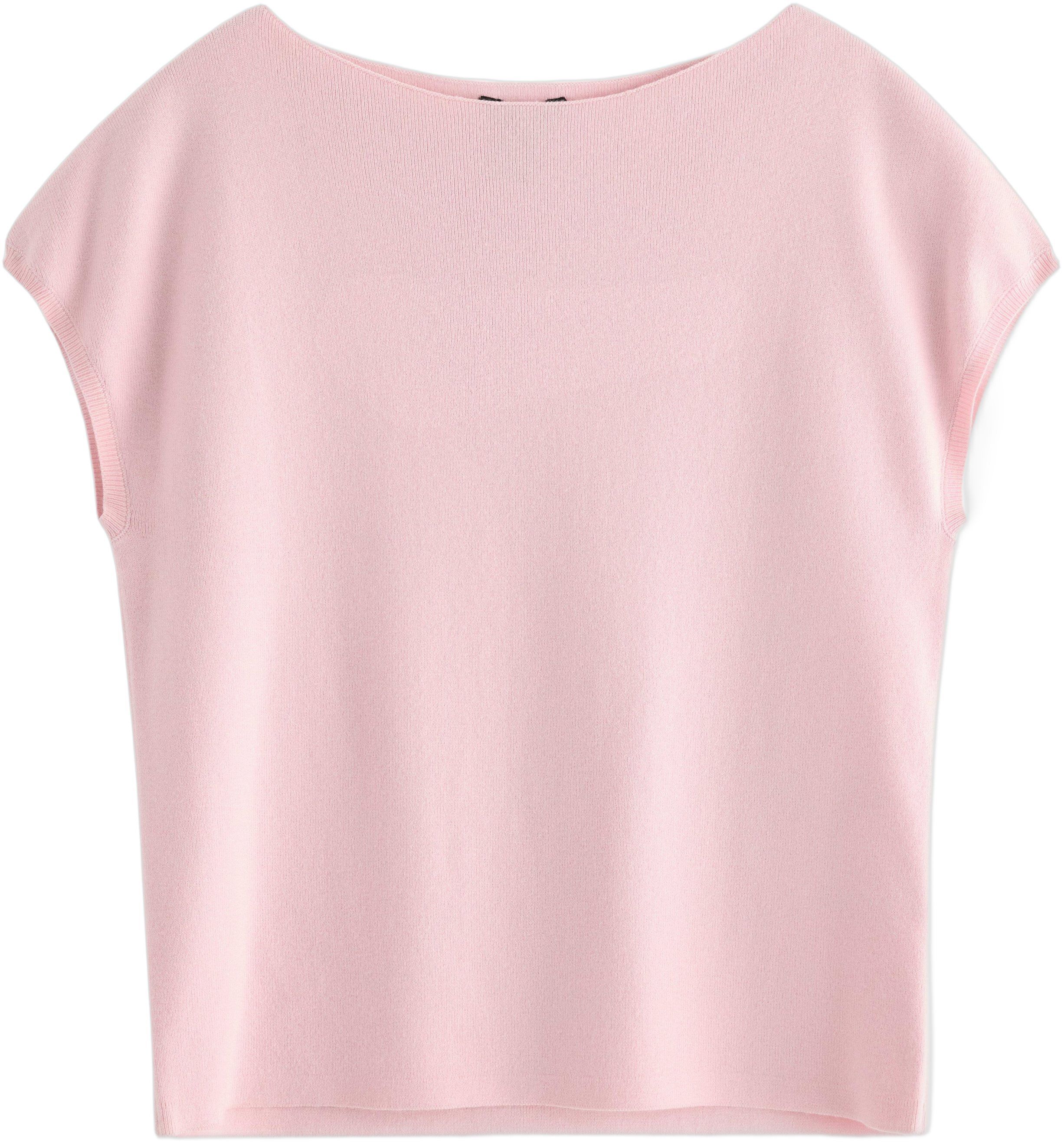 Finstrikket &aelig;rmel&oslash;s top.