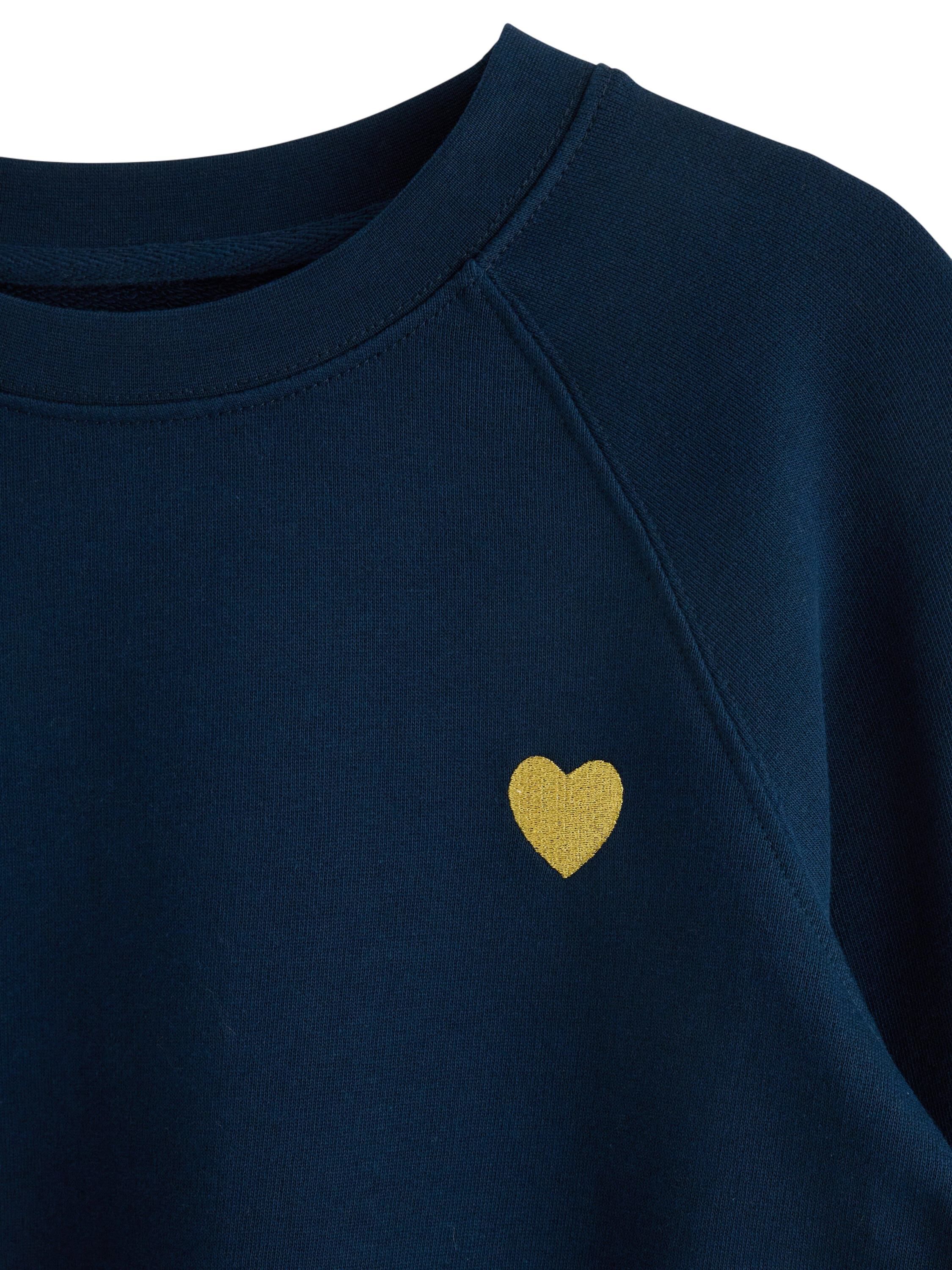 Sweatshirt i mjuk bomull med avslap