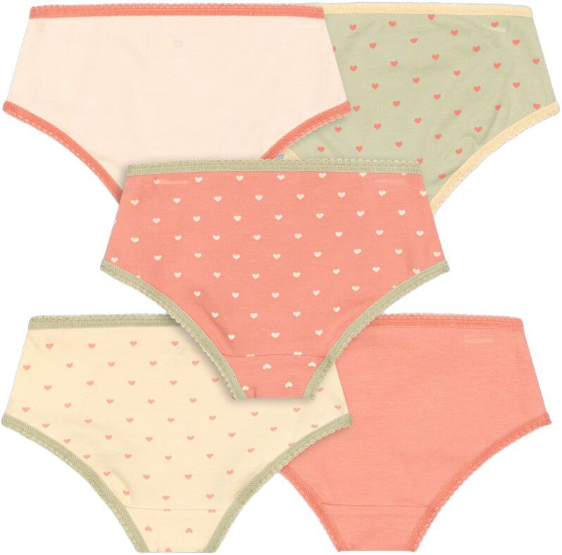 Basic 5 Pack Girl Underpants Gots