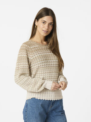 Dito Chevron Knit Blouse