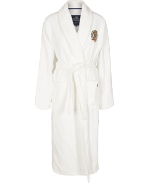 Lexington velour morgonrock vit