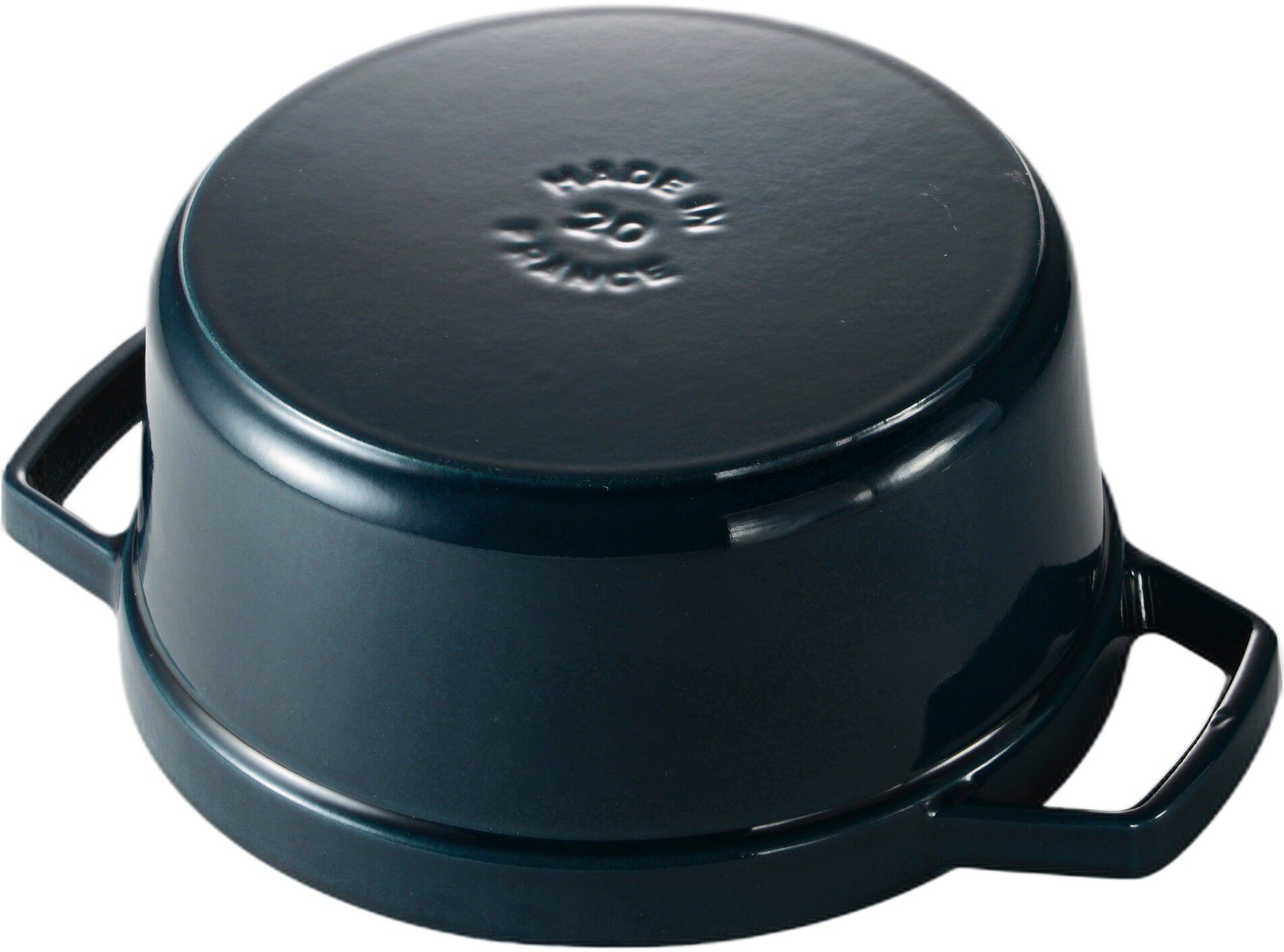 La Cocotte Gryta 20 cm / 2,2 l, Rund, La-Mer, Gjutj&auml;rn
