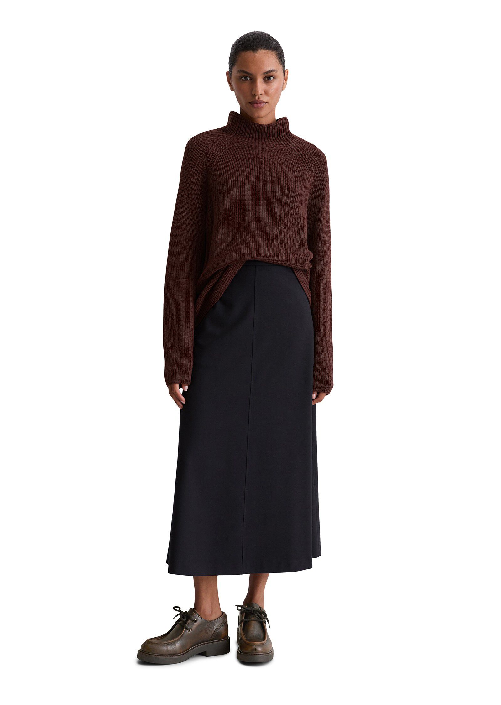 Pullover, longsleeve, stand-up coll