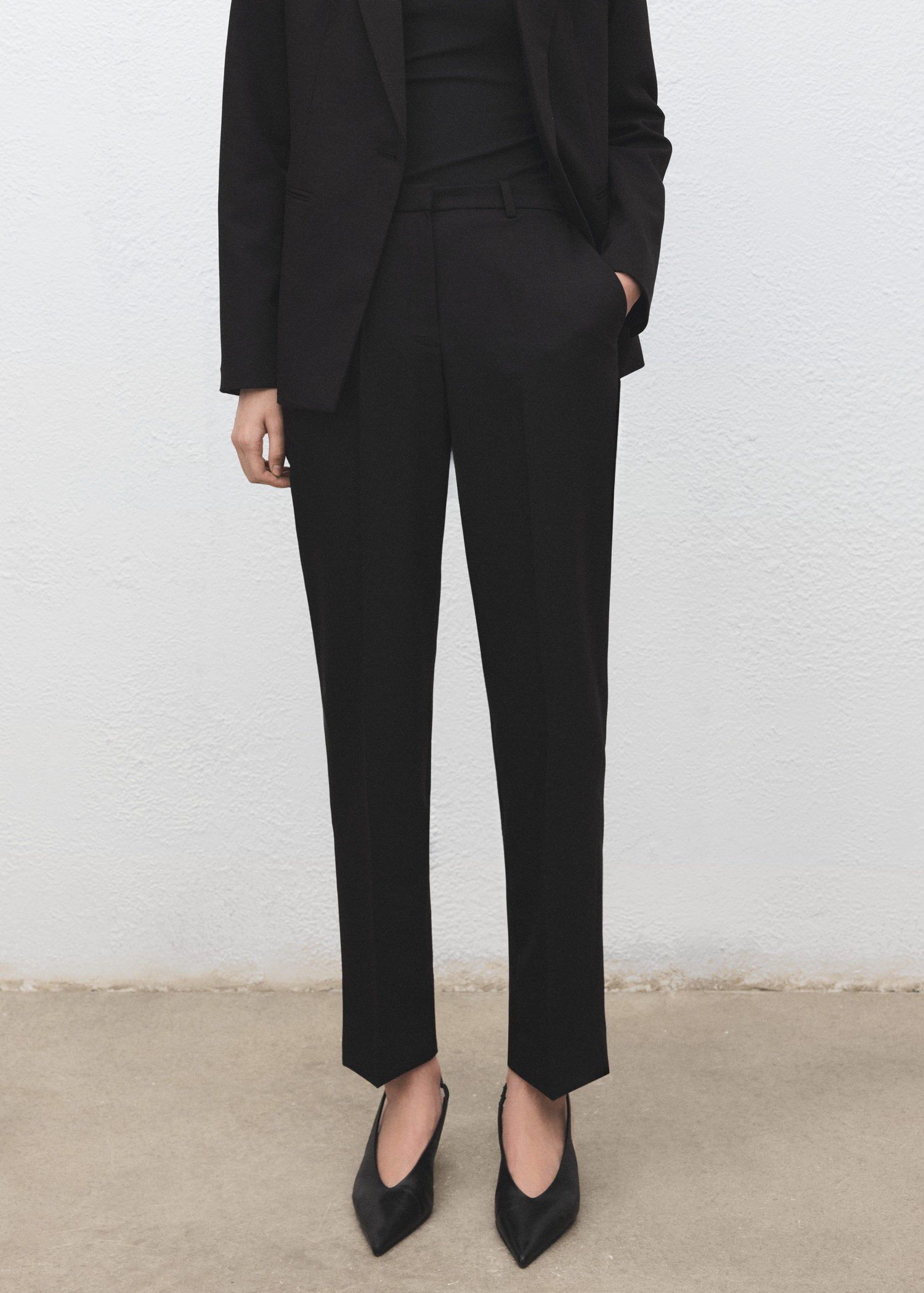 Straight suit trousers