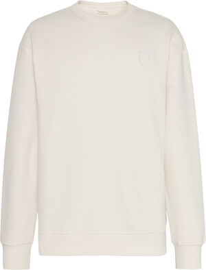 Straight fit heavy diagonal structure sweat - GOTS/Vegan