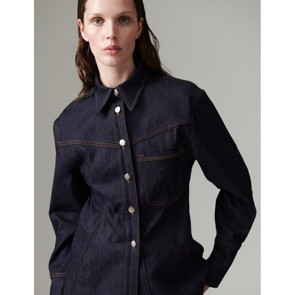 DAYJacky - Vibrant Blue Denim Stretch