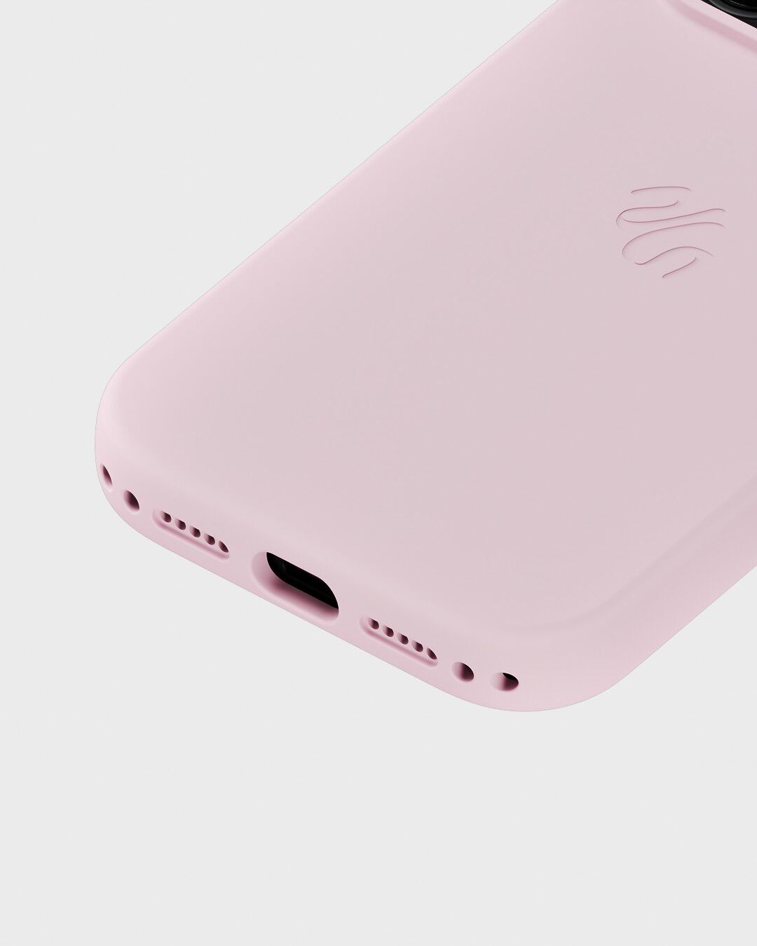 Silicone Case MagSafe Compatible iPhone 17 Pro Max Pale Pink