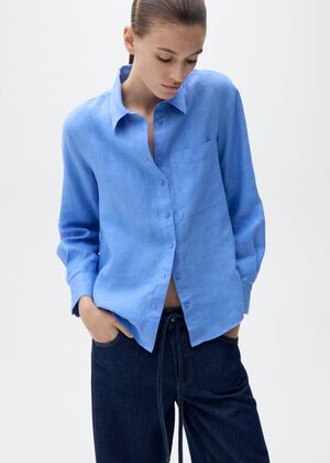 Pocket linen shirt