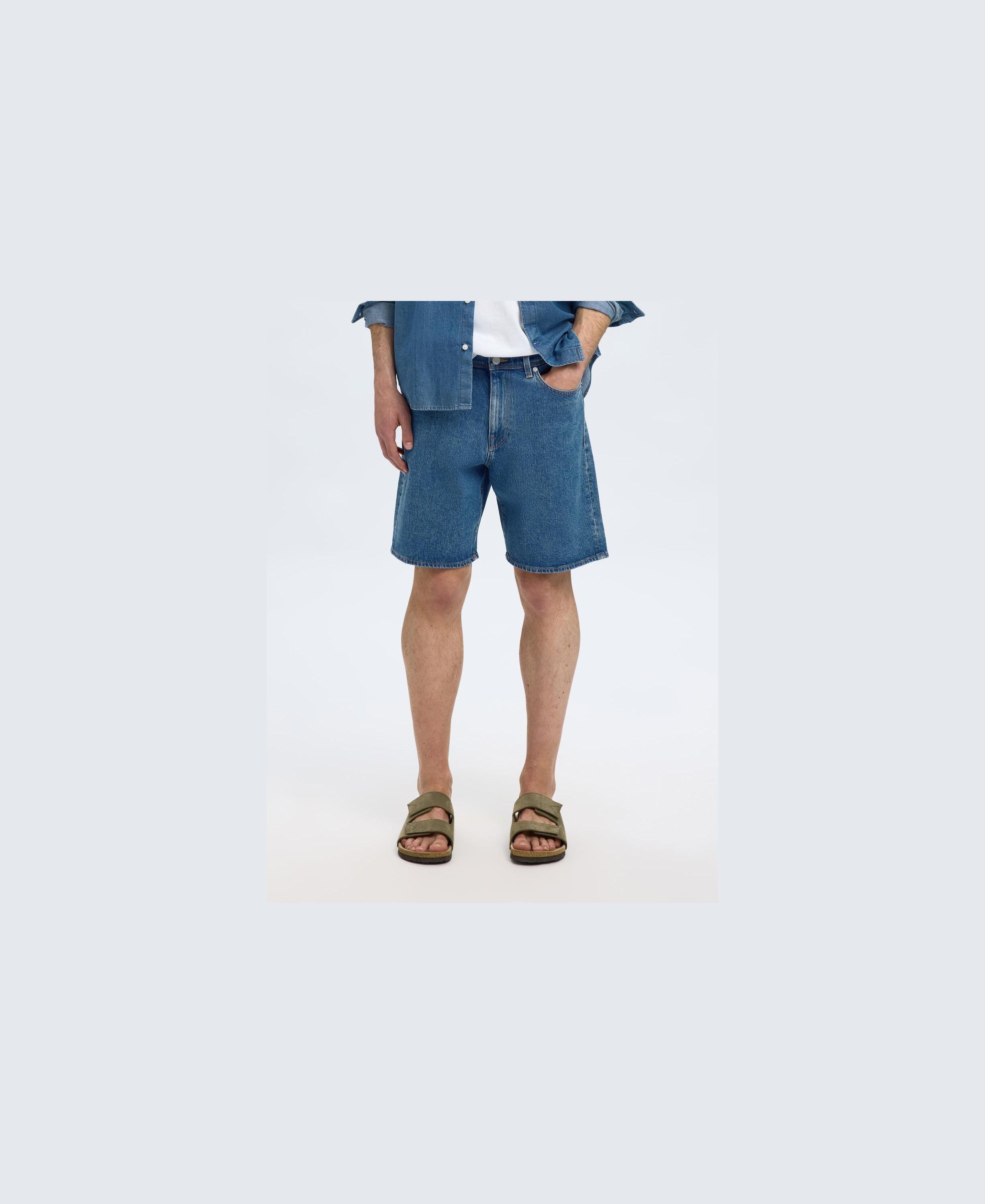 SLHREG ALEX MID BLUE DENIM SHORTS