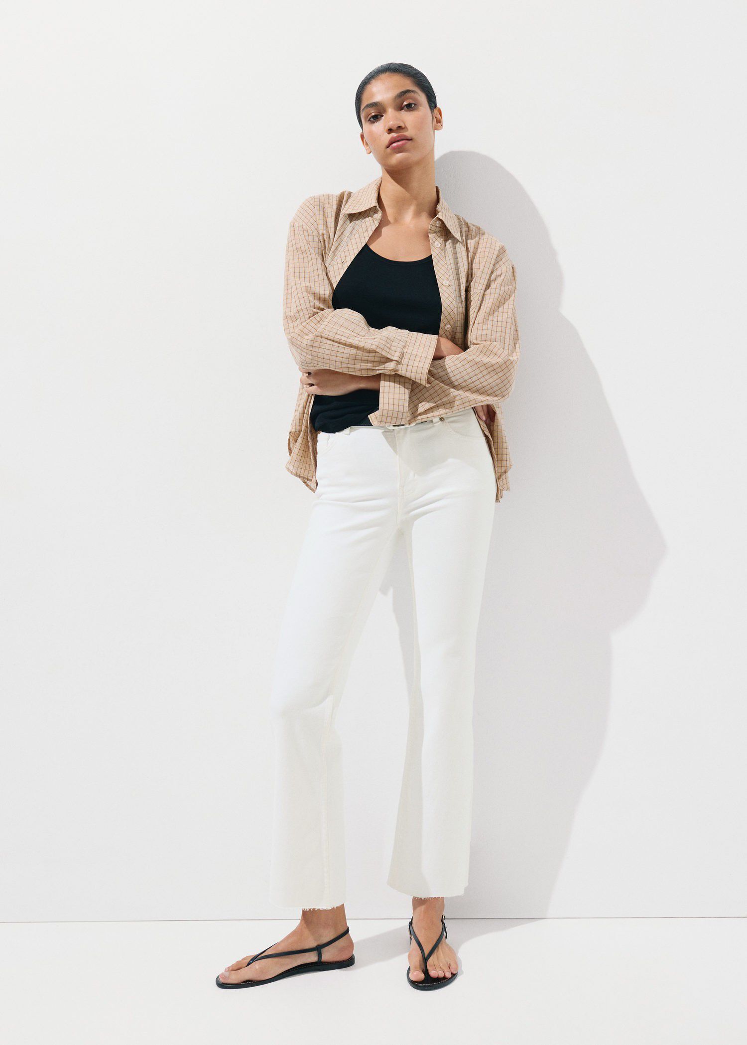 Sienna flared cropped jeans