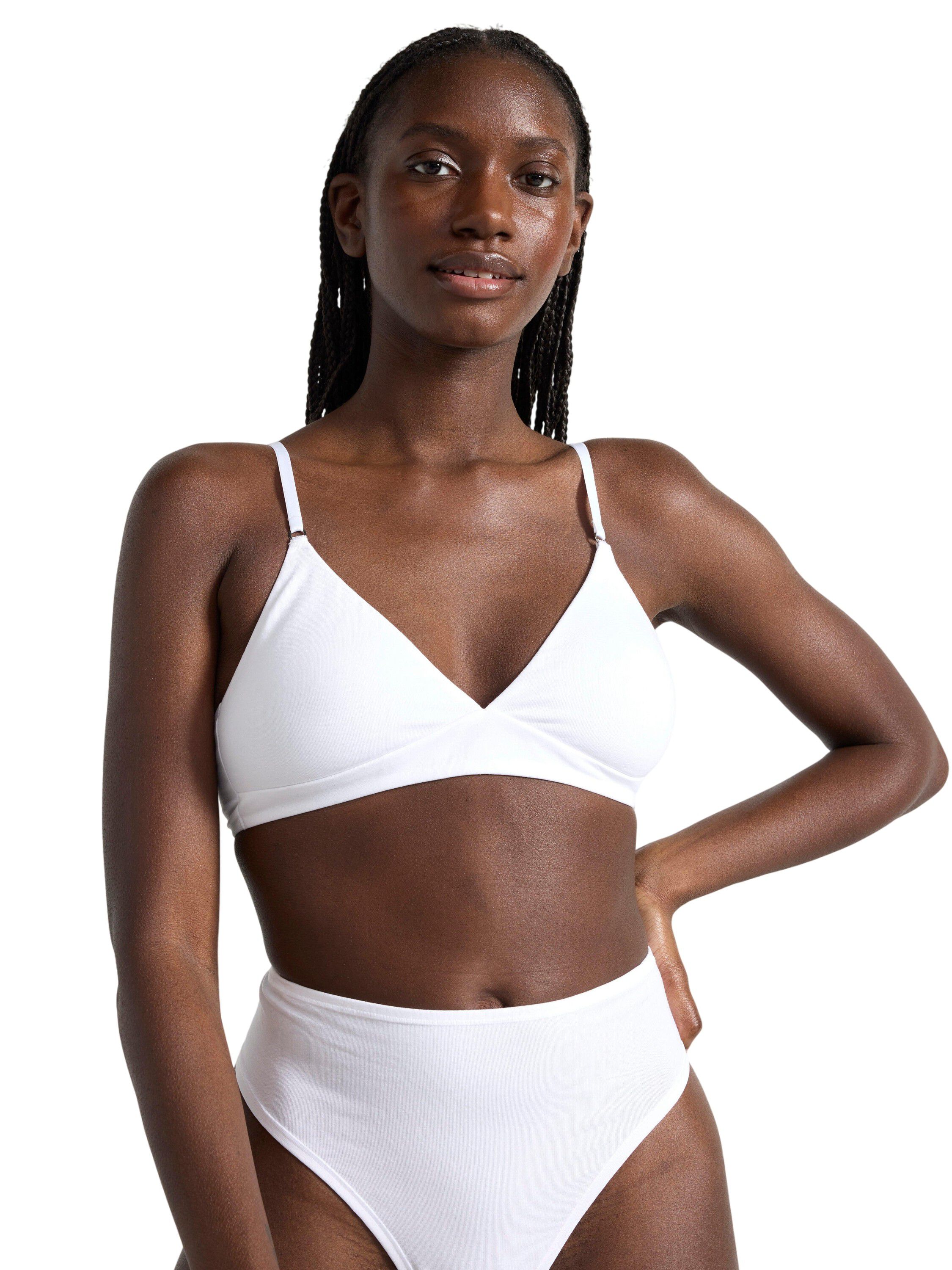 Comfy, unpadded soft bra in cotton