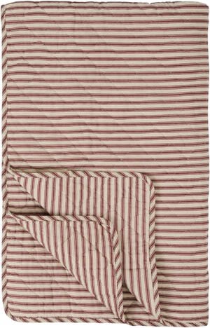 Quilt sand m/dusty plum striber