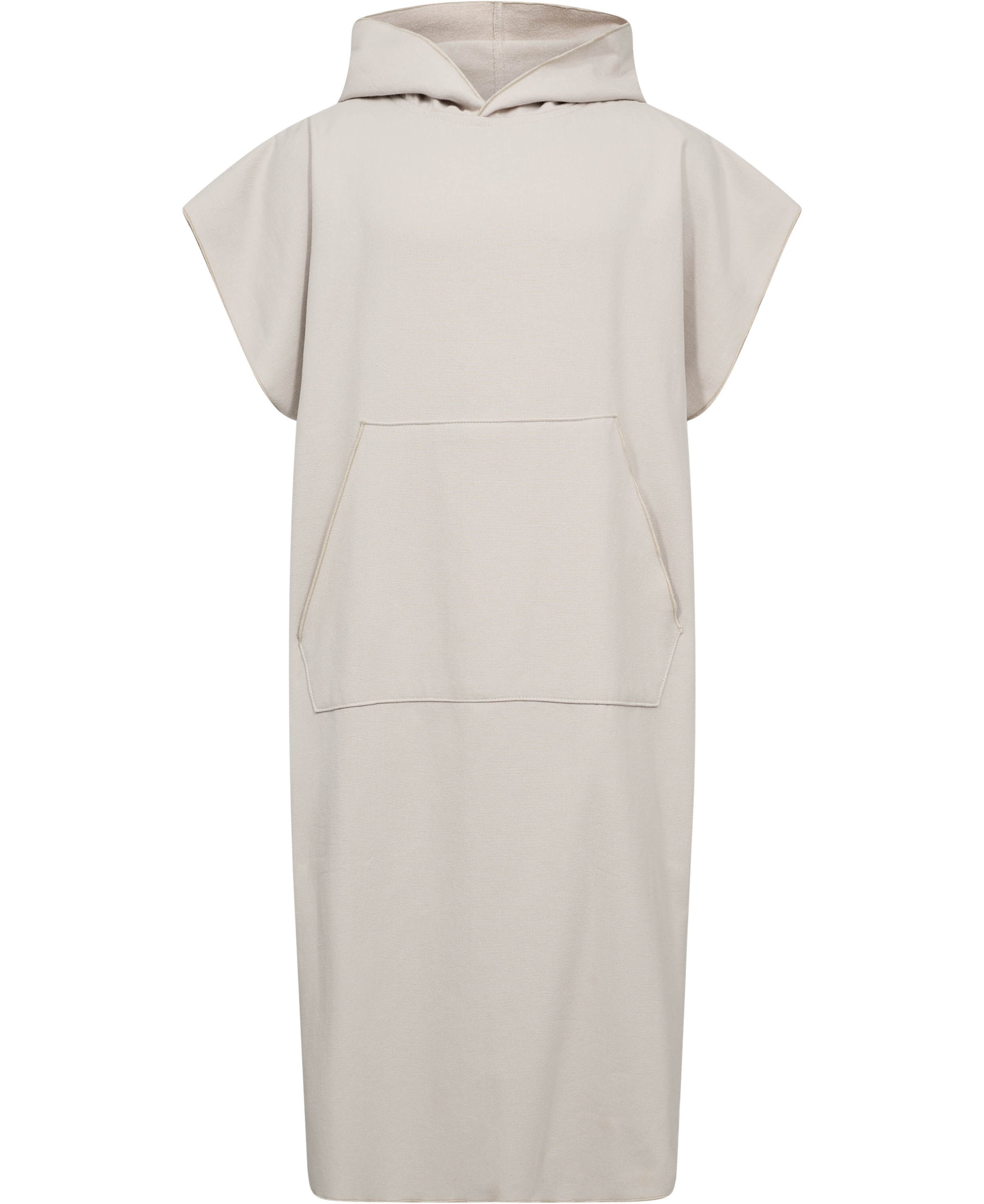 Poncho flat one side/terry back sand One Size