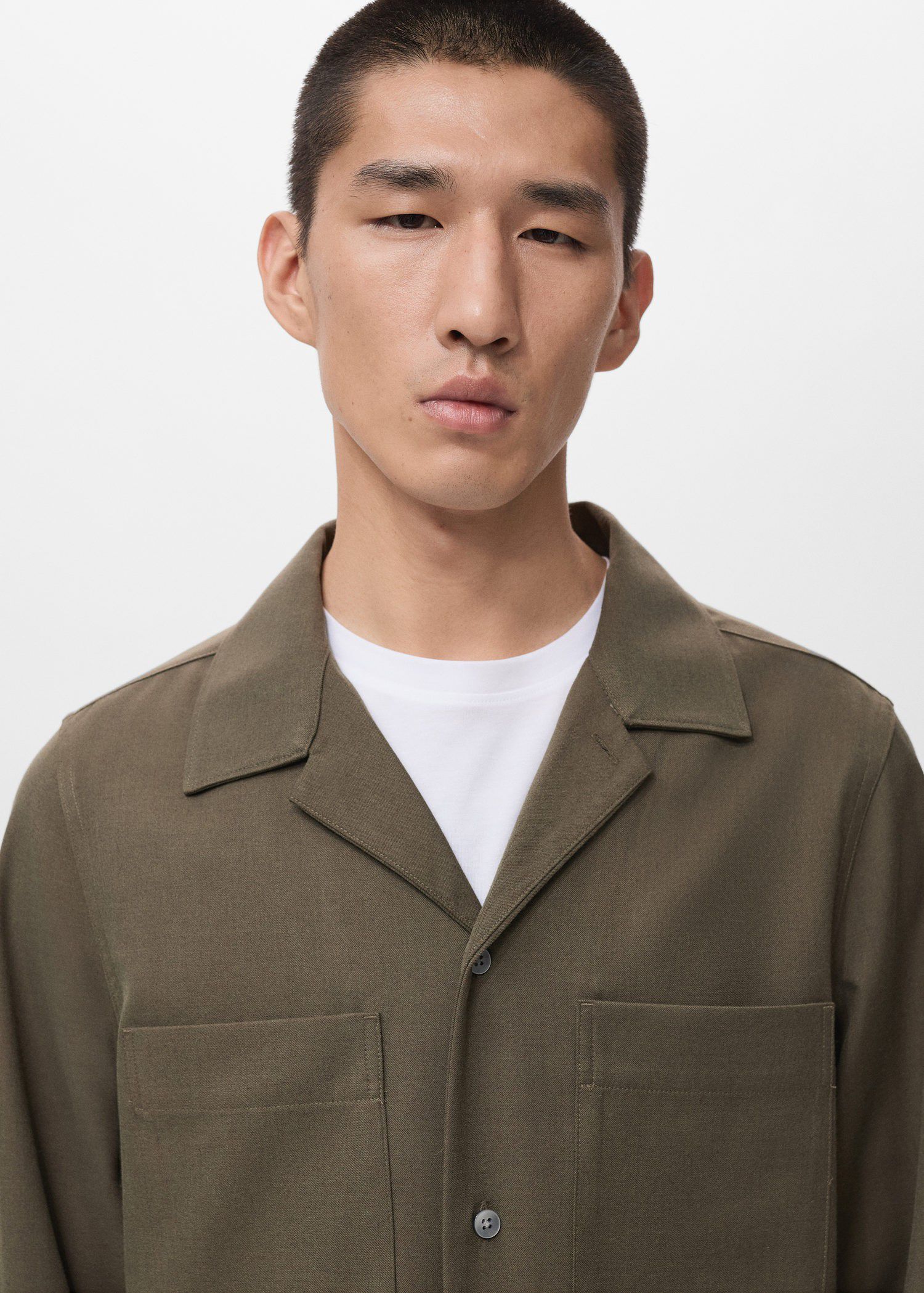 Regular-fit overshirt with pocket