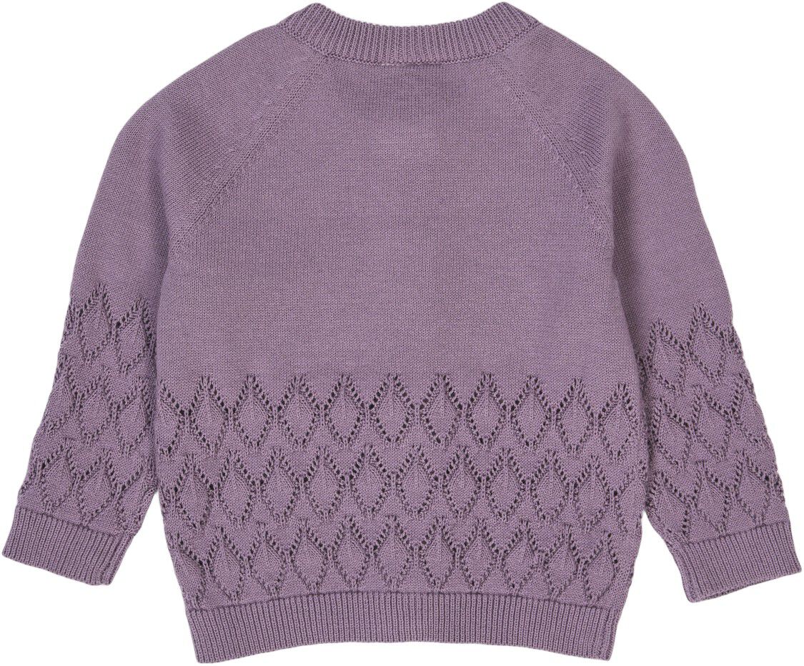 Knit leaf cardigan baby