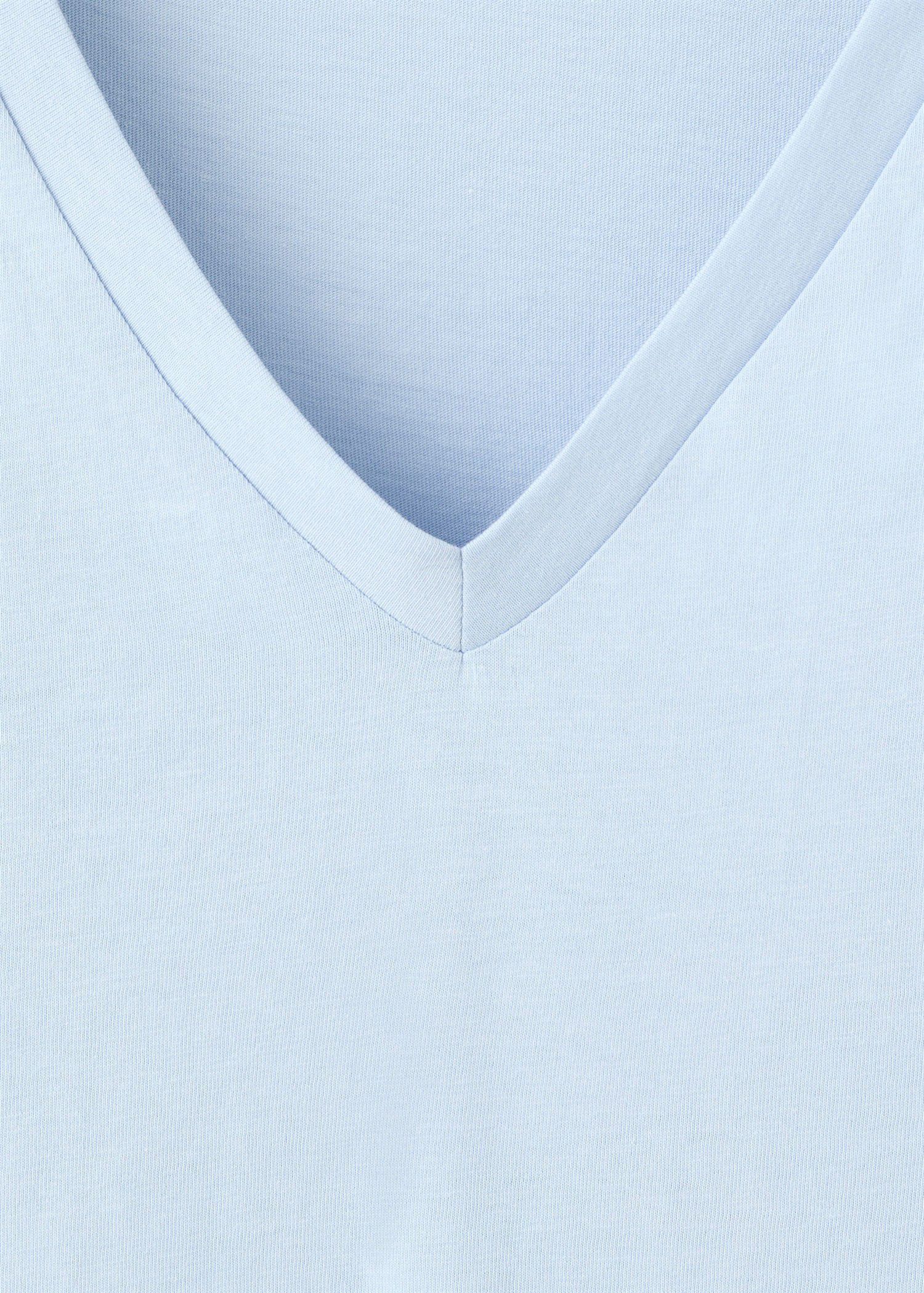 V-neck cotton T-shirt