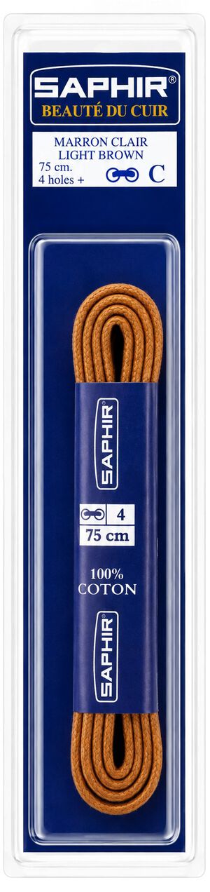 Saphir Waxed 4mm flat 75 cm
