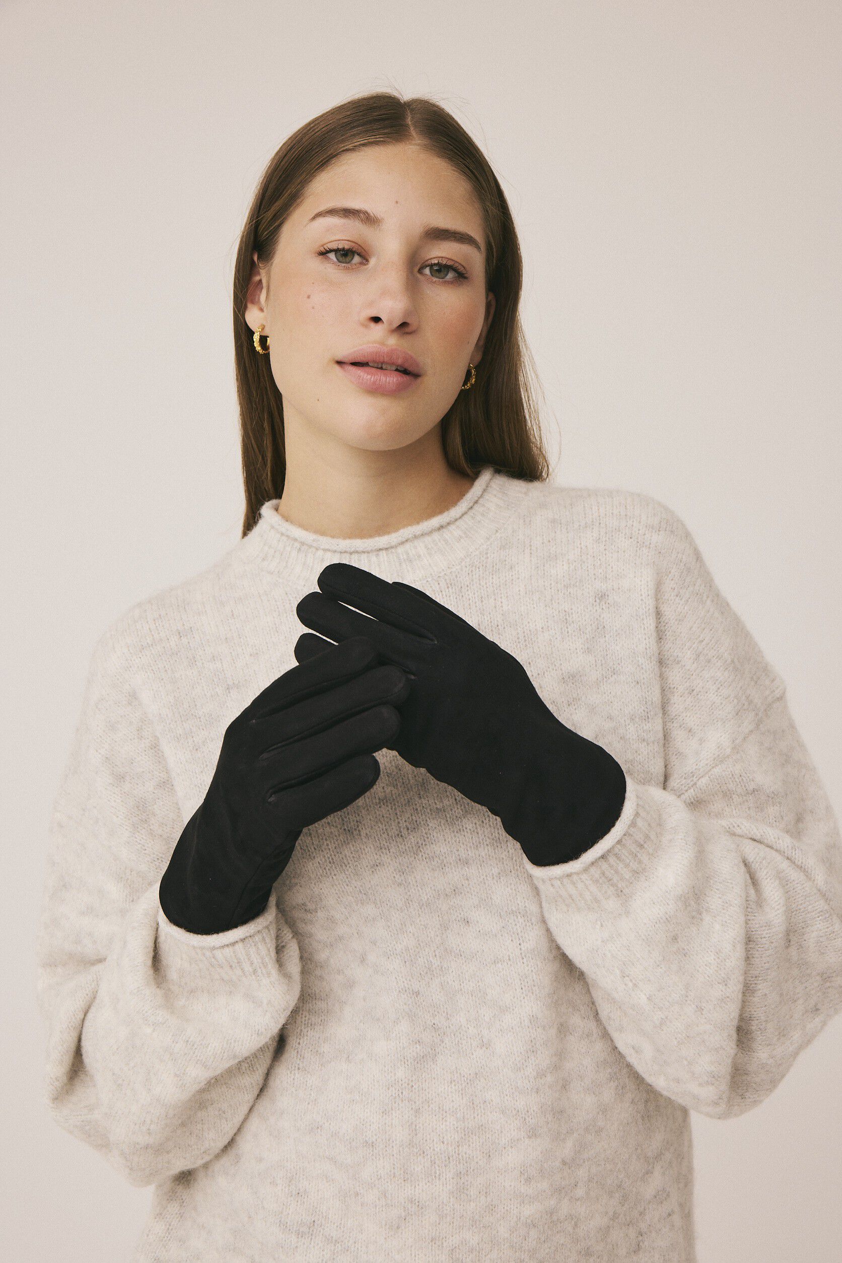 Maya 4 Ruskinds handske - 100% ruskind LWG