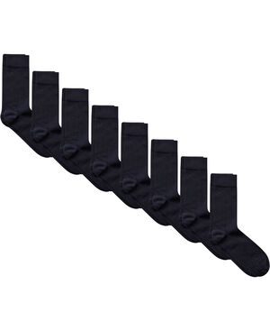 Mens plain sock - 8 pk navy