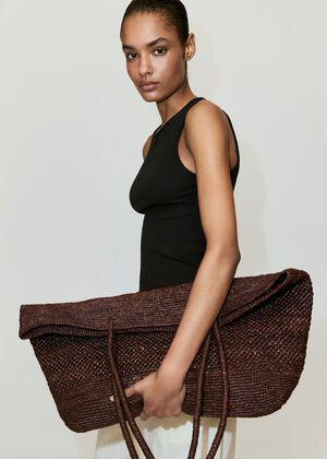 Ribbed cotton-blend top