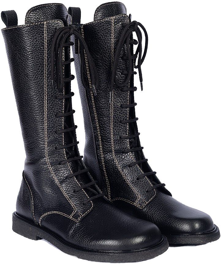 Langskaftet sn&oslash;rest&oslash;vle med kontras