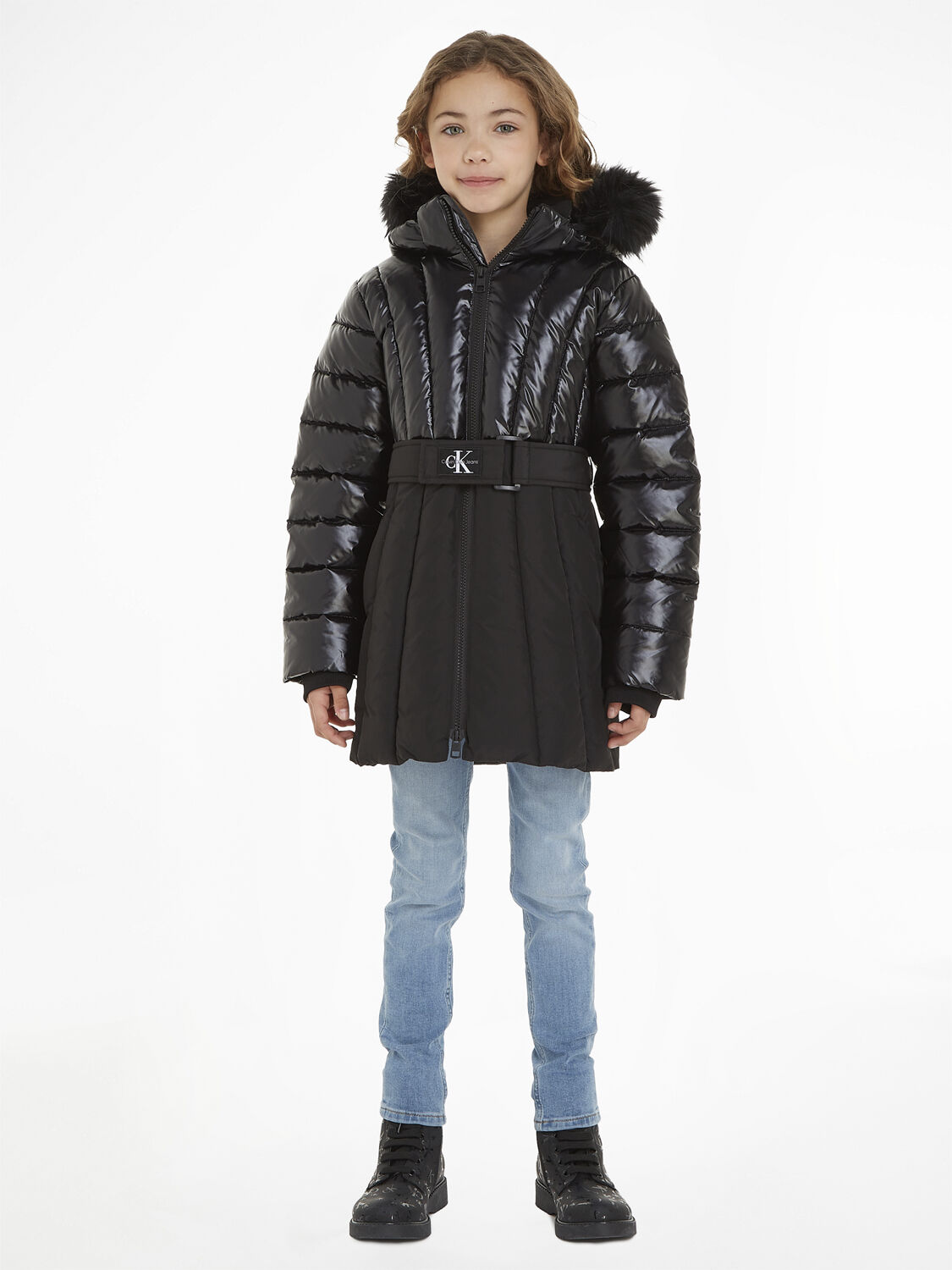 Belted down deals coat