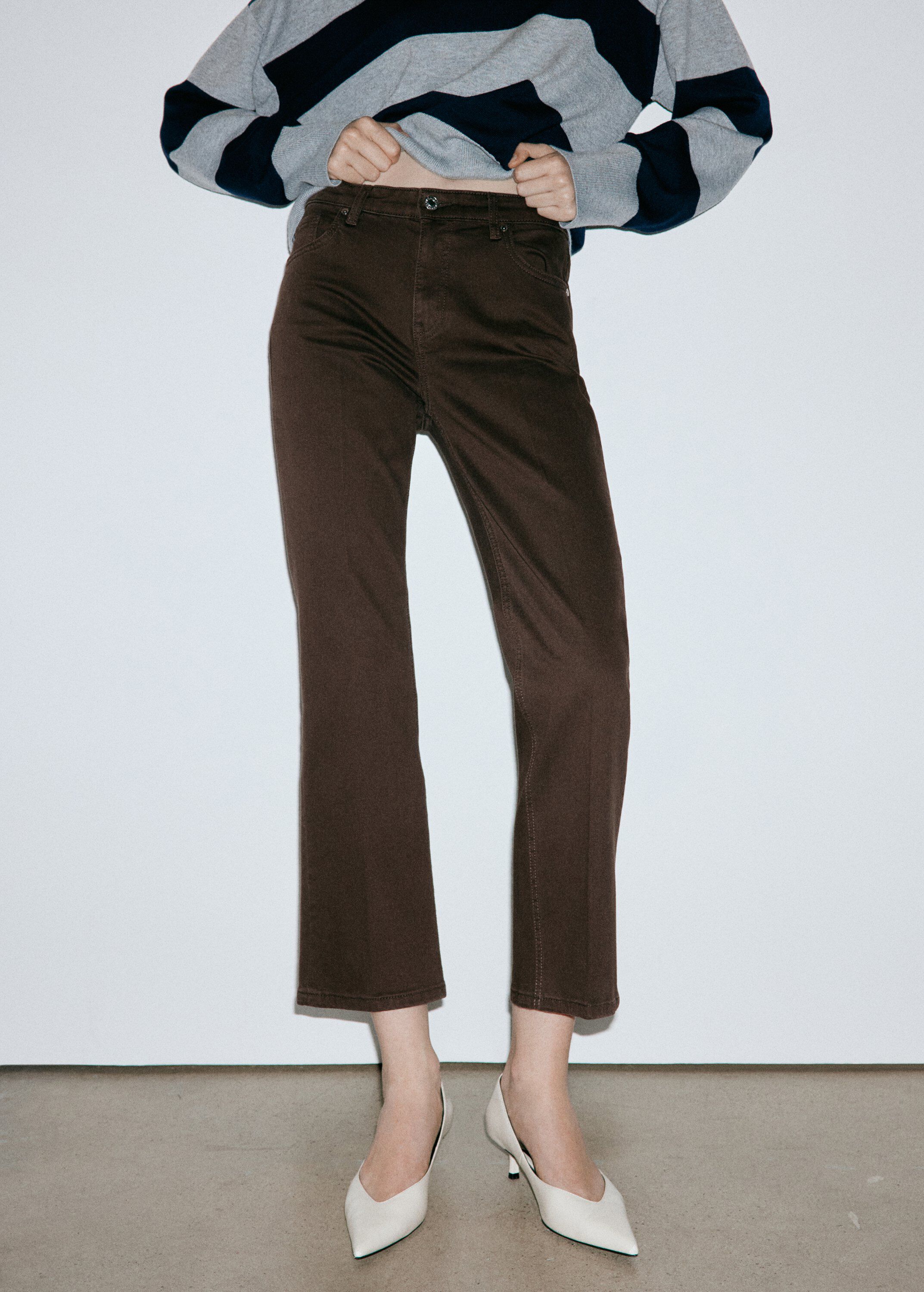 Sienna flared cropped jeans