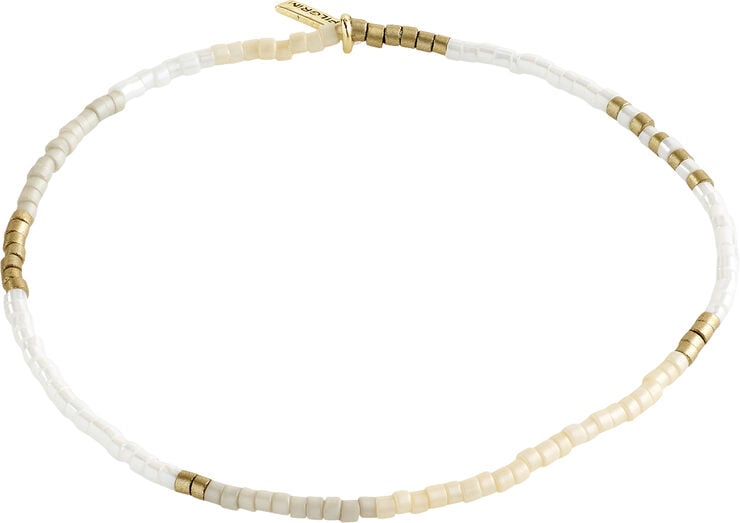 ALISON bracelet white, gold-plated