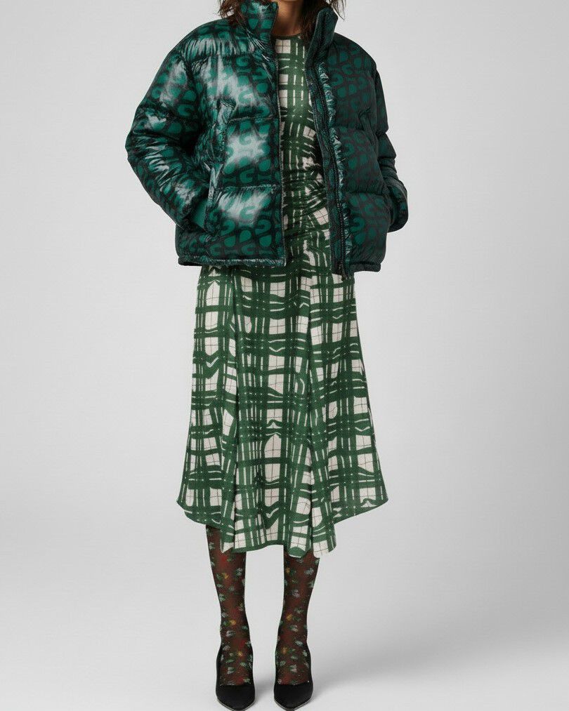 2424 Printed Tech, Long Sleeve Puffer