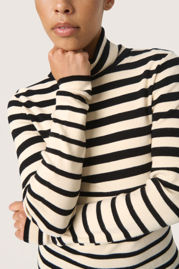 SLSpina Striped Rollneck