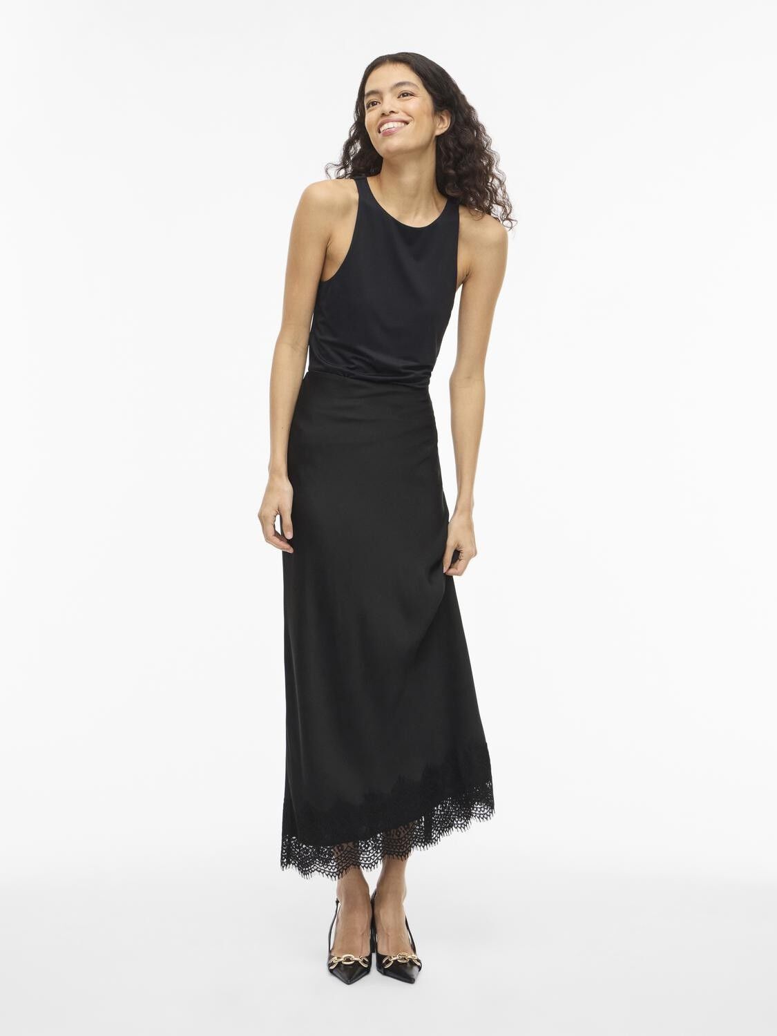 VIELLETTE HW ANKLE LACE SKIRT - NOO