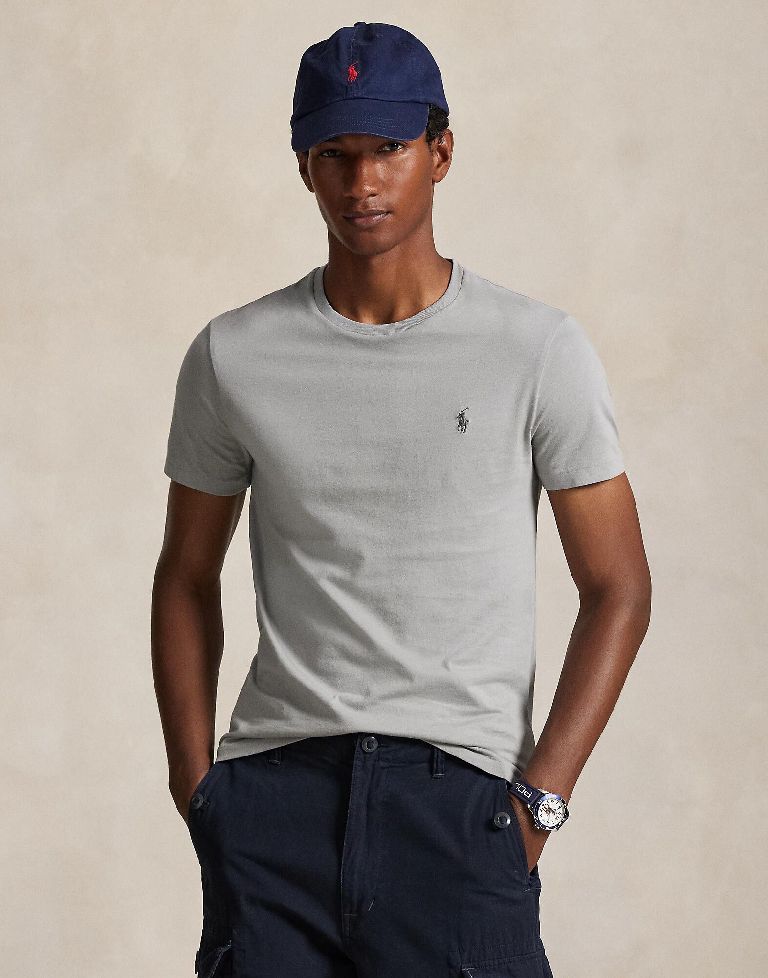 Custom Slim Fit Jersey Crewneck T-Shirt