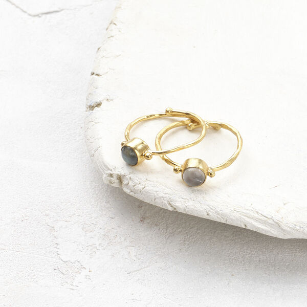 Faithful Rose Quartz Ring GP