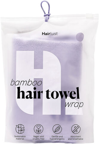 Bamboo Hair Towel Wrap, Purple