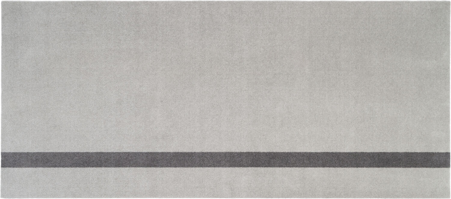 L&oslash;ber, 90x200 cm, stripe vertical lysegr&aring;/steelgrey