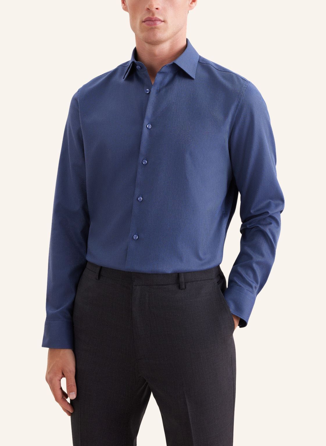 Business shirt Slim 1/1 Kent-Collar Structure