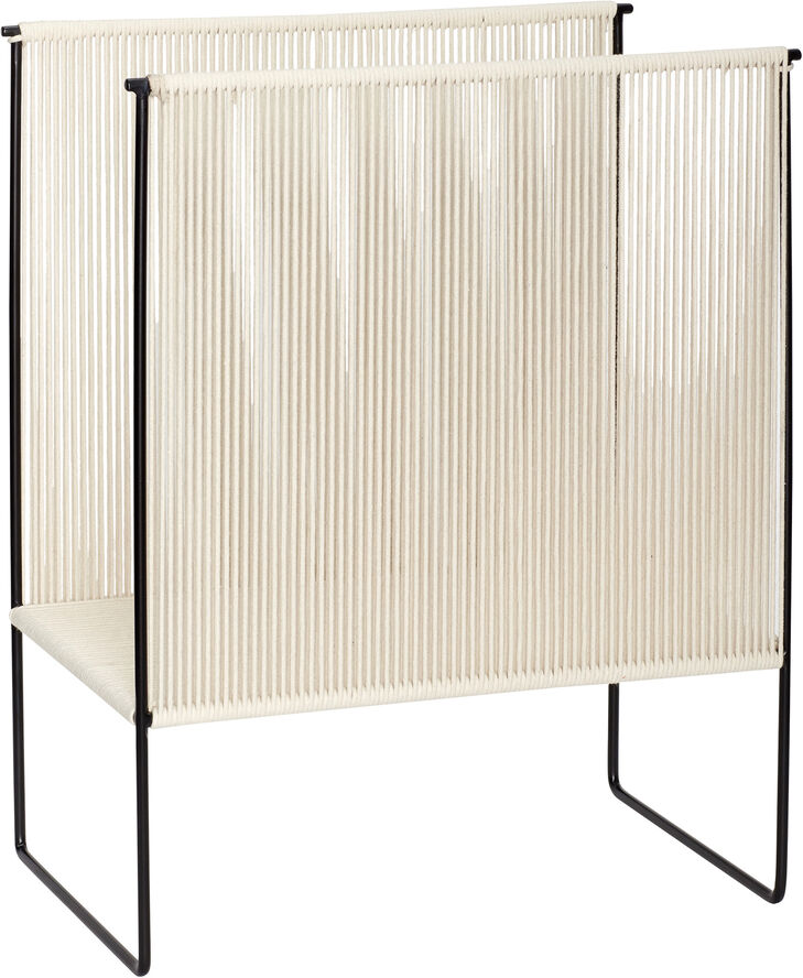 String Magazine Holder Black/White