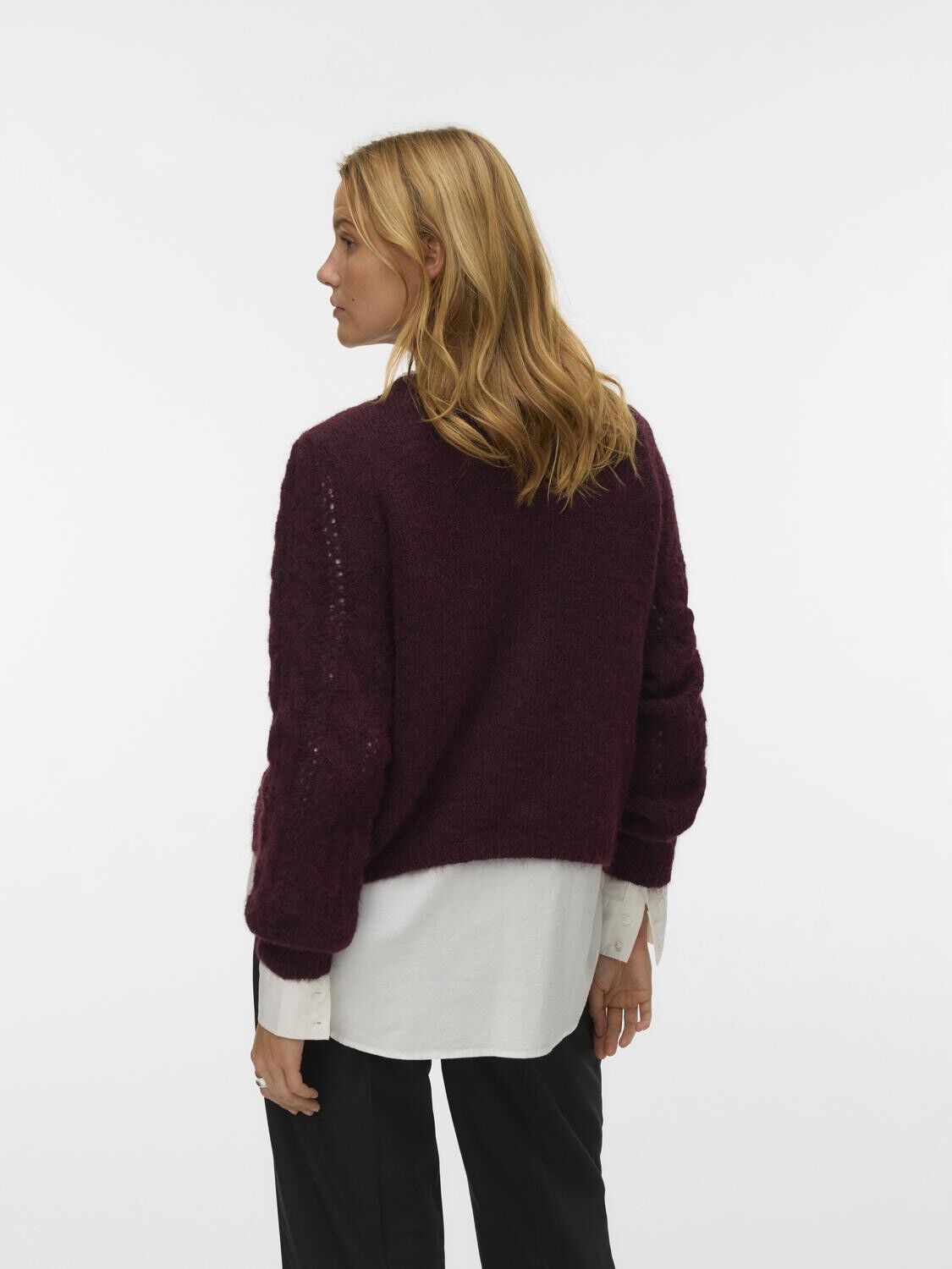 VMGABRIELLE LS O-NECK CARDIGAN BTQ