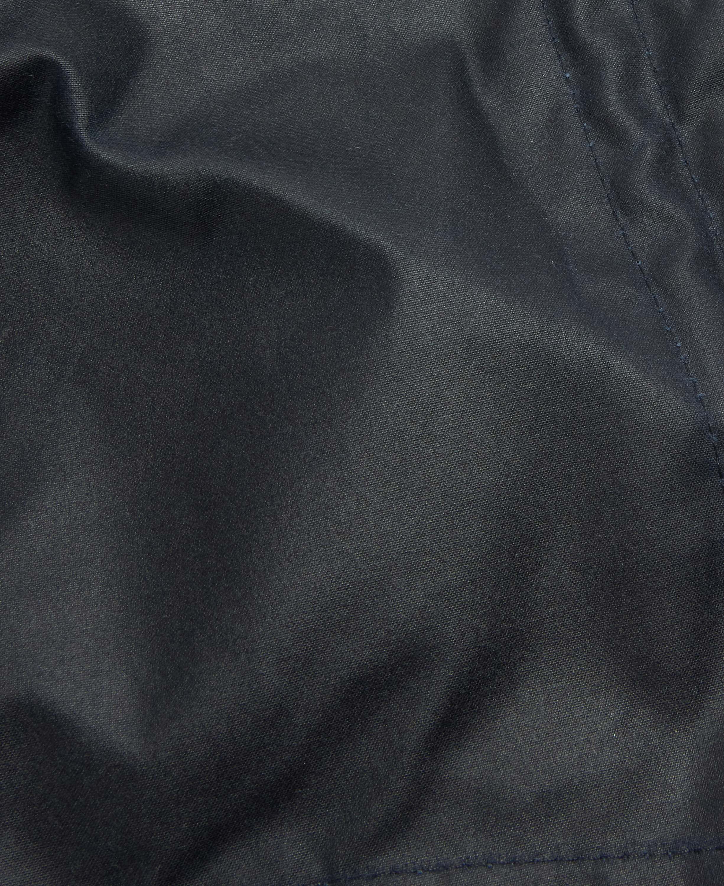 Waxed cotton hood