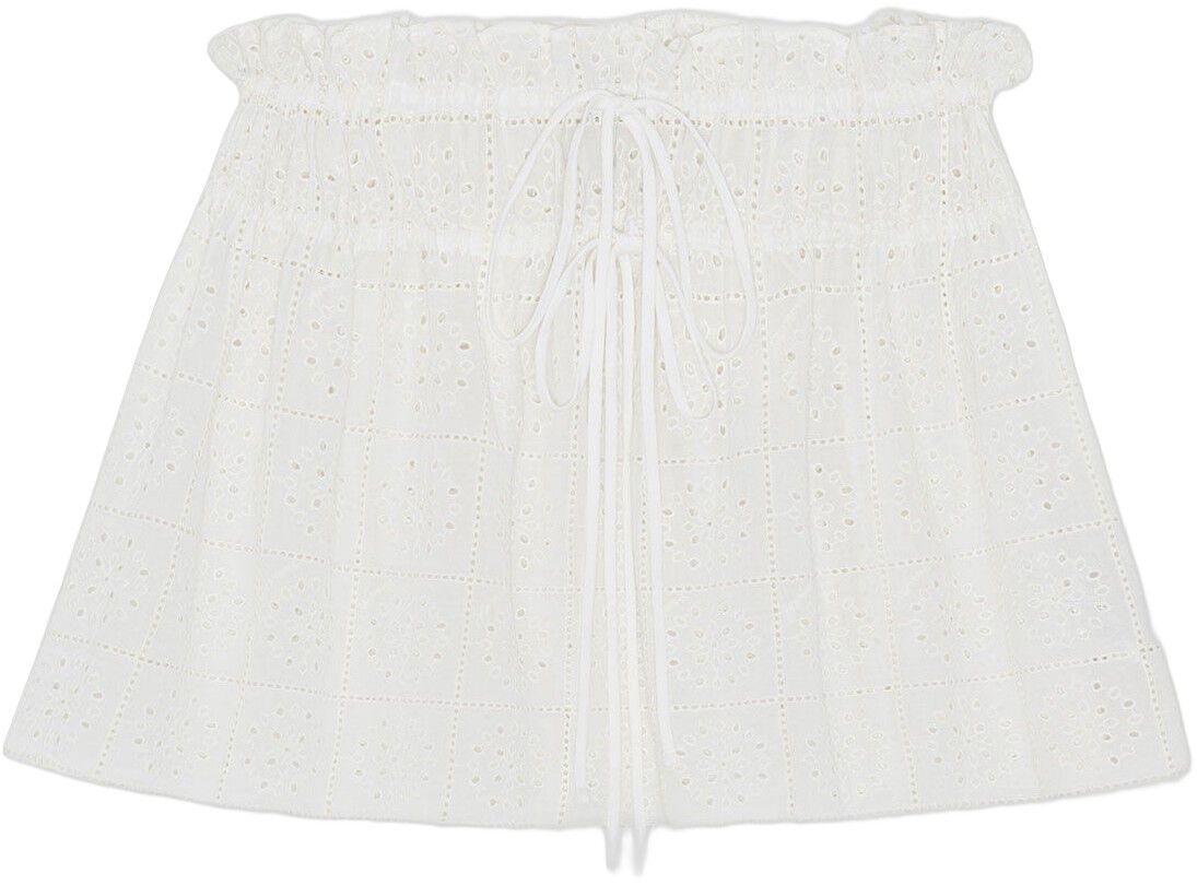 Light Broderie Anglaise Mini Skirt