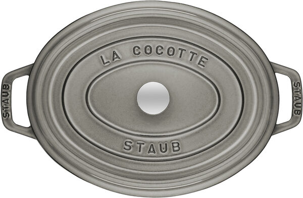 Oval Cocotte 31cm Graphite grey Staub
