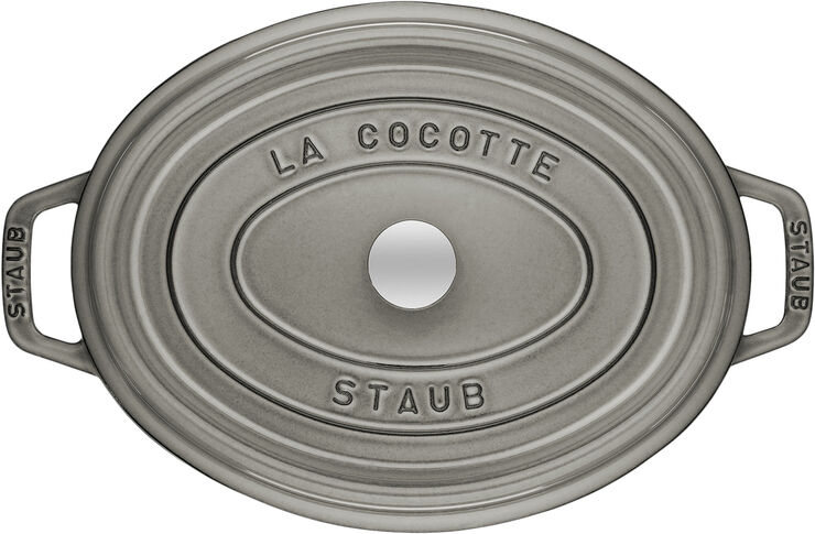 Oval Cocotte 31cm Graphite grey Staub