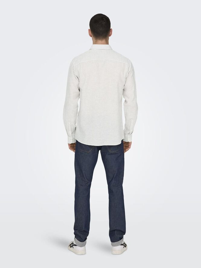 ONSCAIDEN LIFE LS STRIPE LINEN 660