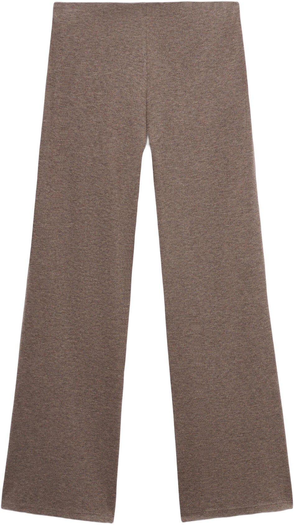 Knitted trousers with elastic waist